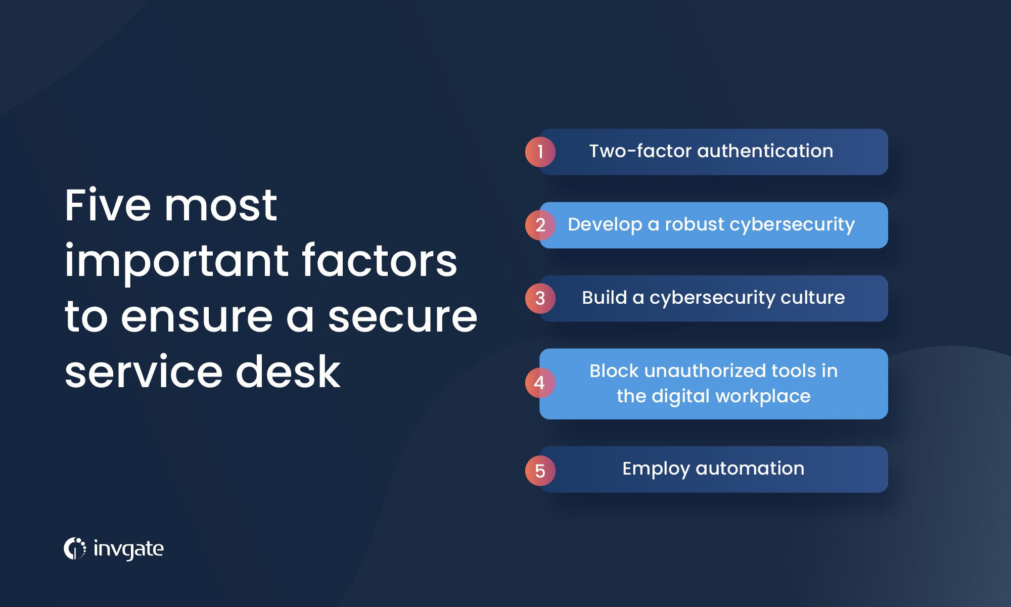 Five most important factors to ensure a secure service desk