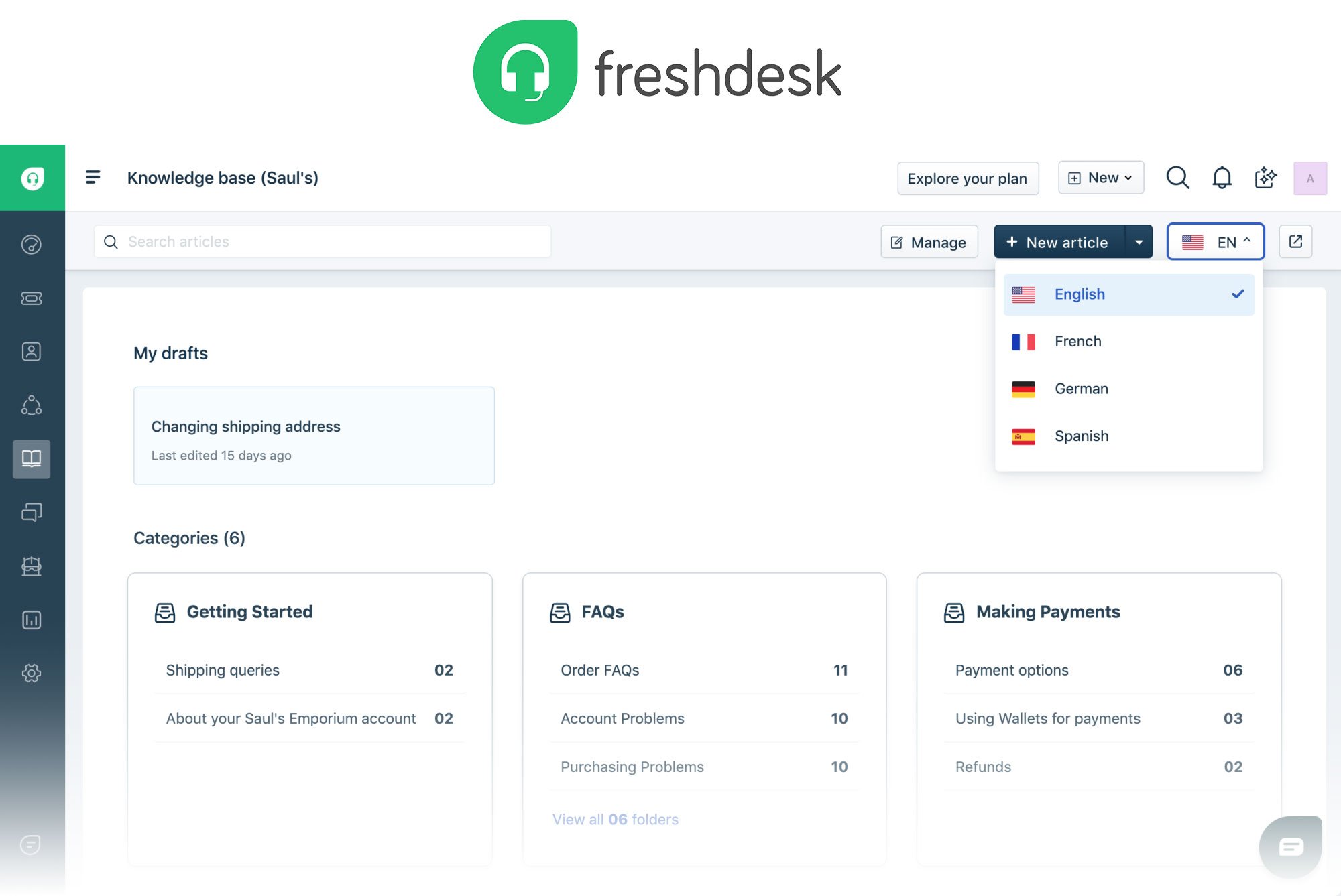 Freshdesk is a cloud-based customer support software that offers businesses of all sizes a wide range of features to streamline customer support.