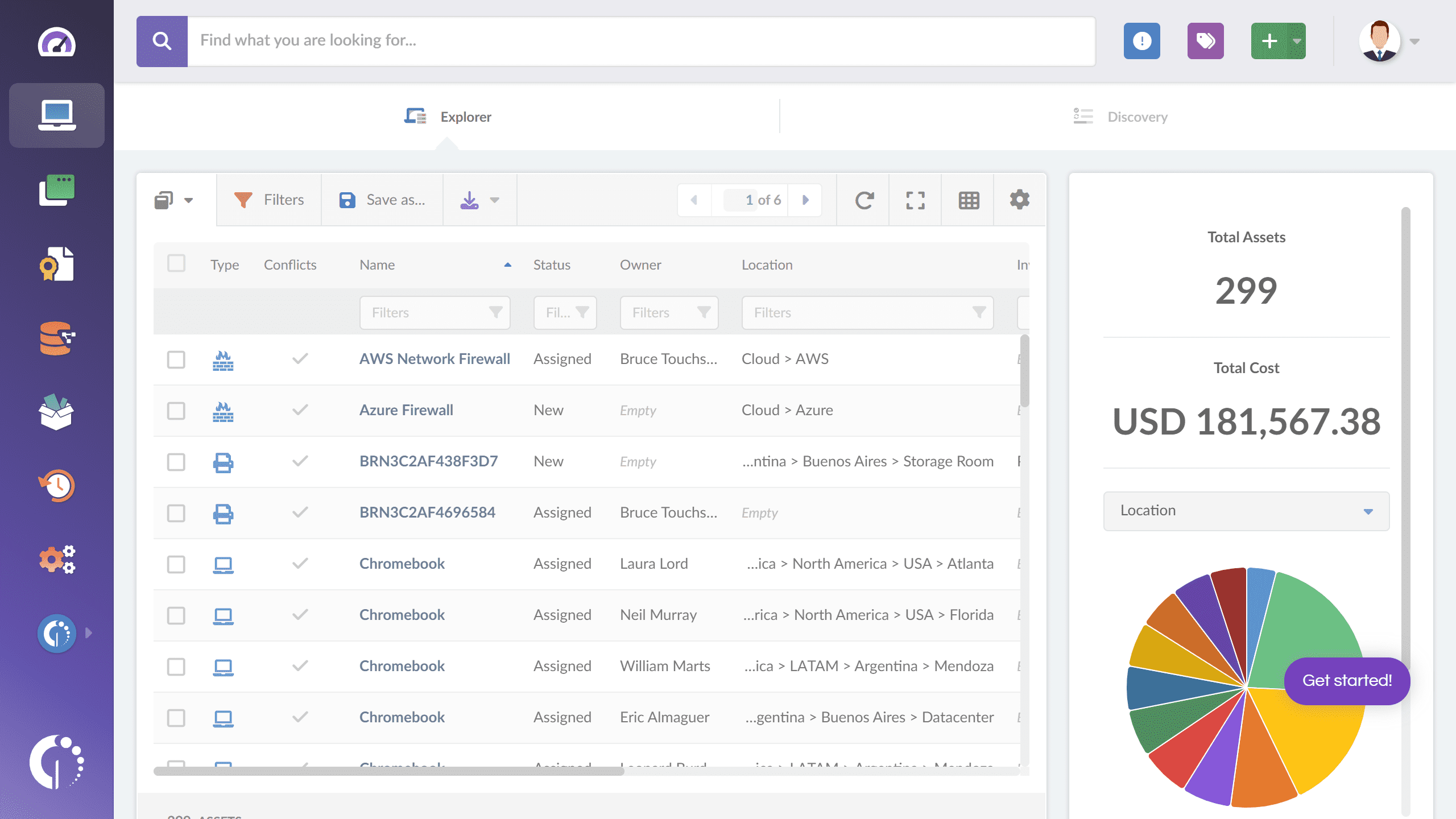 InvGate Insight - Software explorer