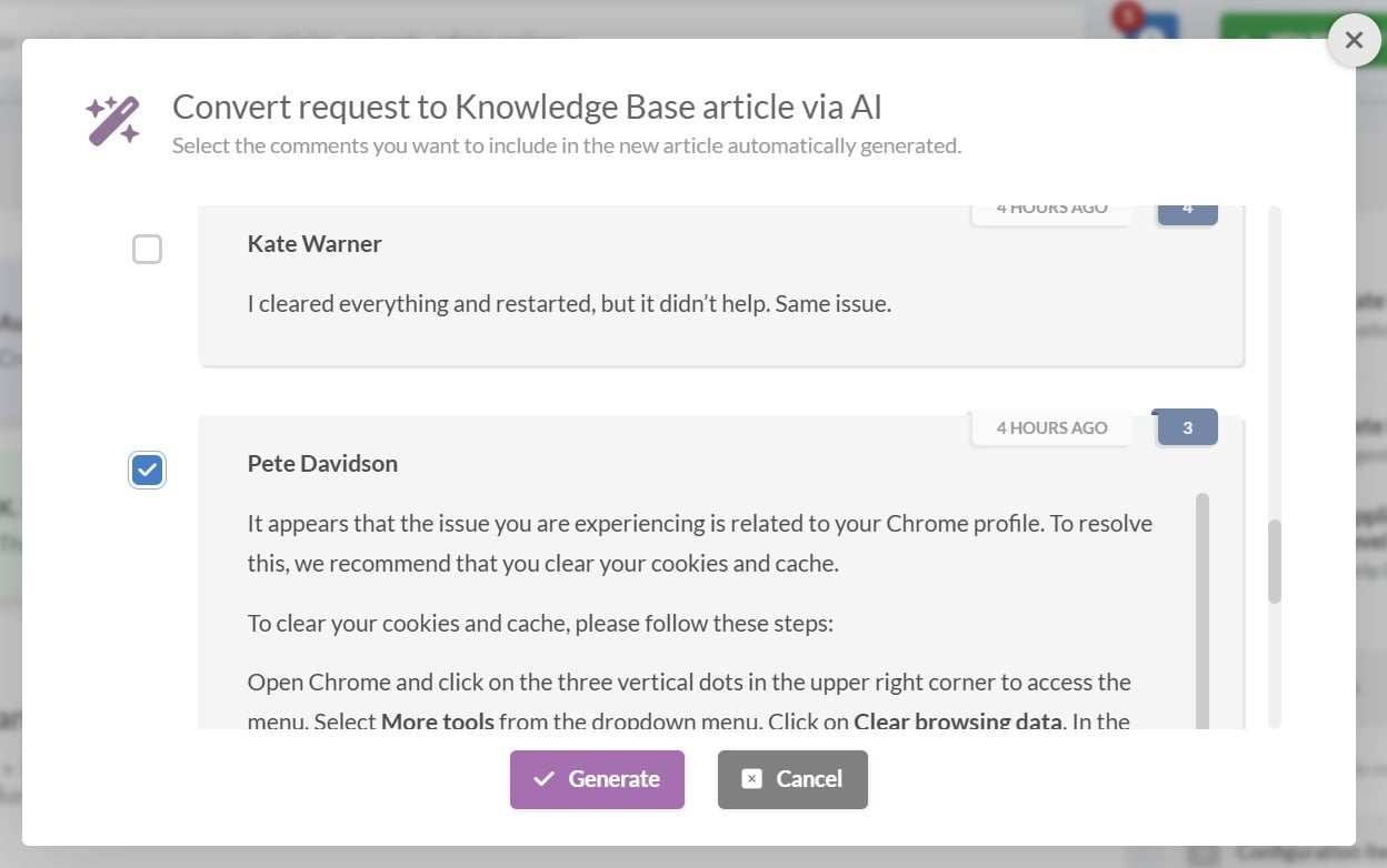 select-relevant-messages-to-generate-AI-article