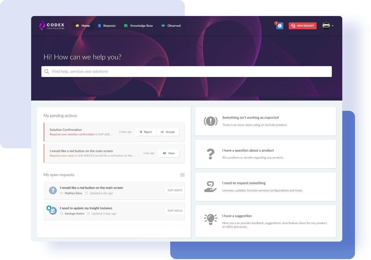 Self-Service UI