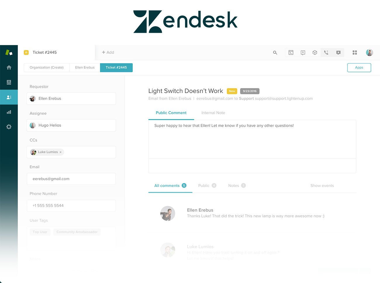 Freshdesk vs. Zendesk: Zendesk is another service desk software that offers many of the same features as Freshdesk. It basically is a service-first CRM