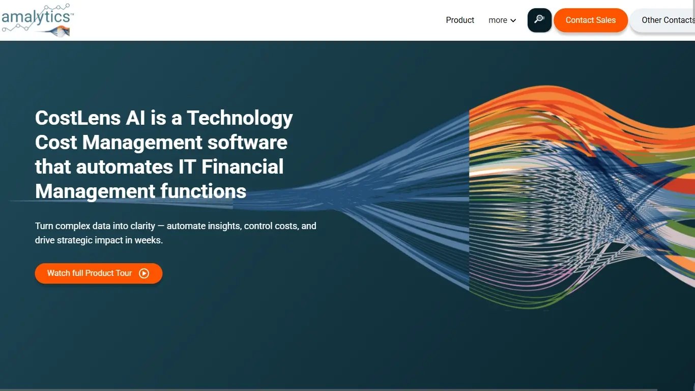 CostLens AI ITFM software website.