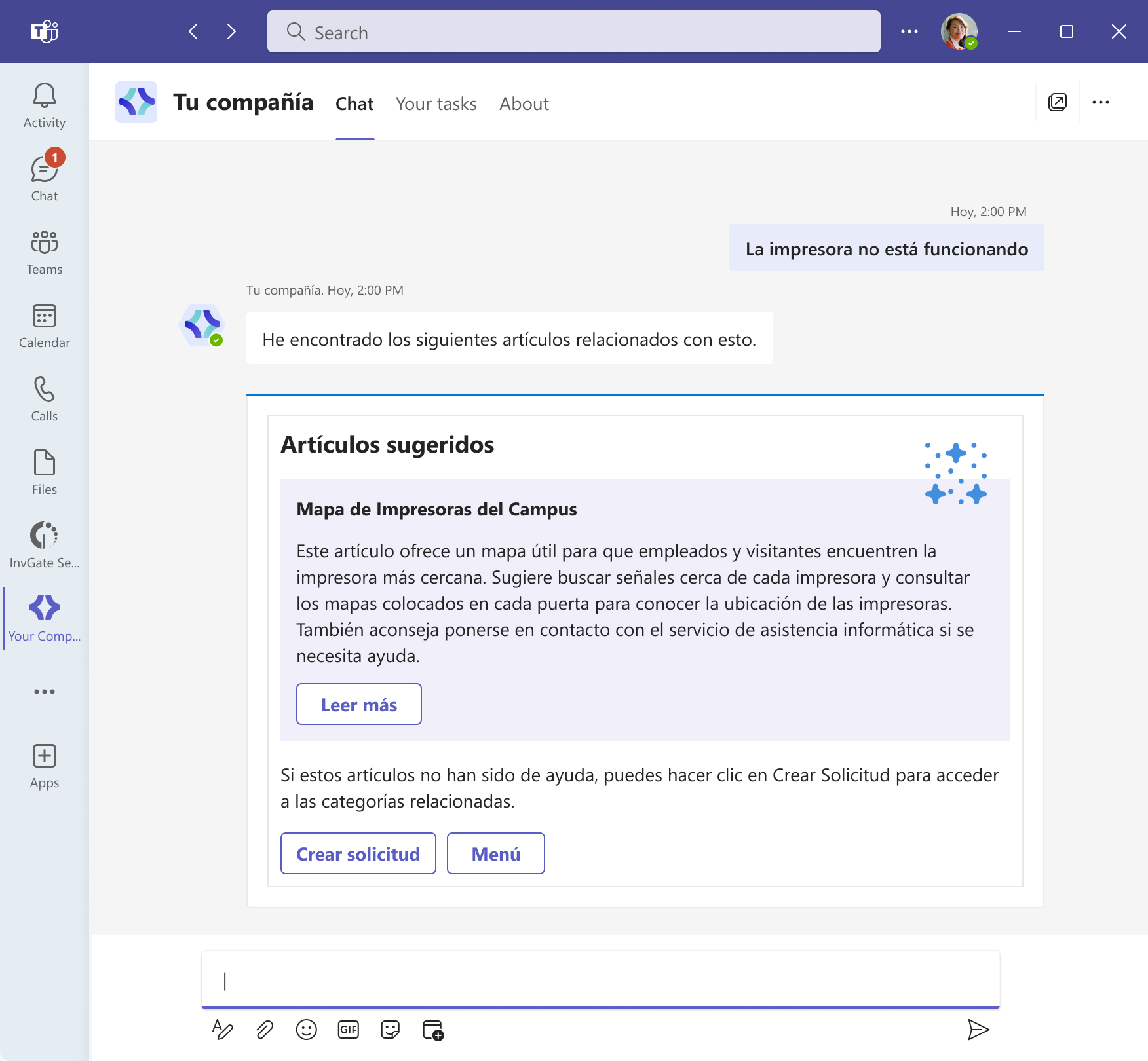 ejemplo-impresora-despues-invgate-service-desk-integracion-microsoft-teams