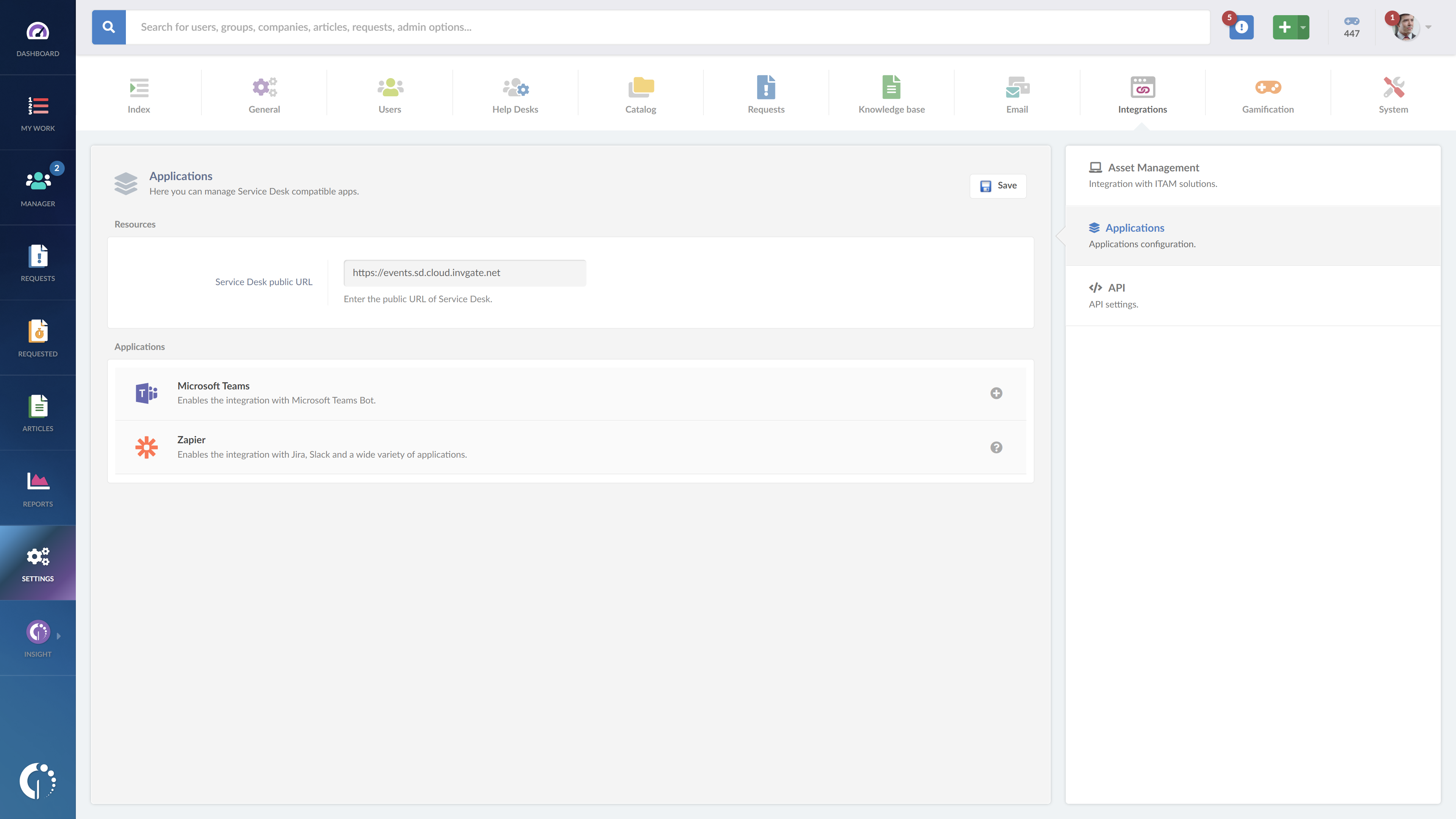 Integrating Microsoft Teams with InvGate Service Desk is very straightforward. All you need are some credentials and a bit of configuration. 