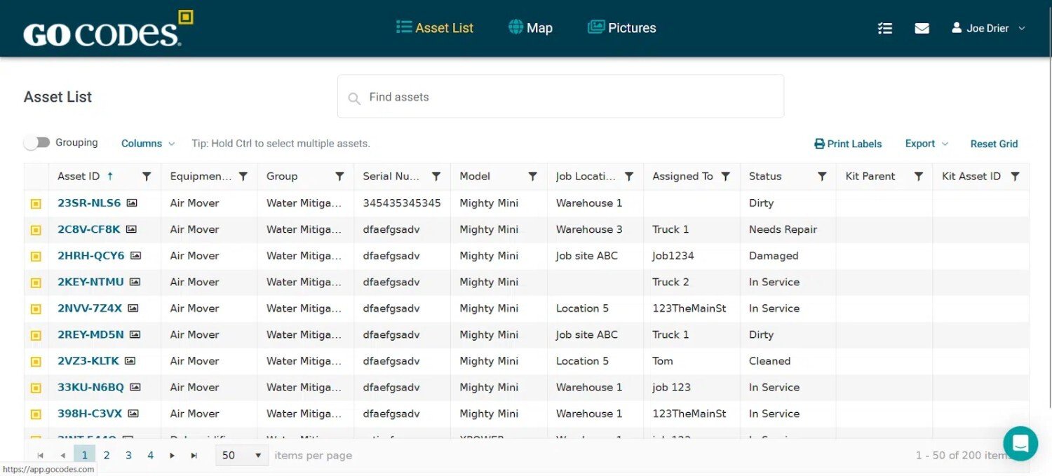GoCode's interface.