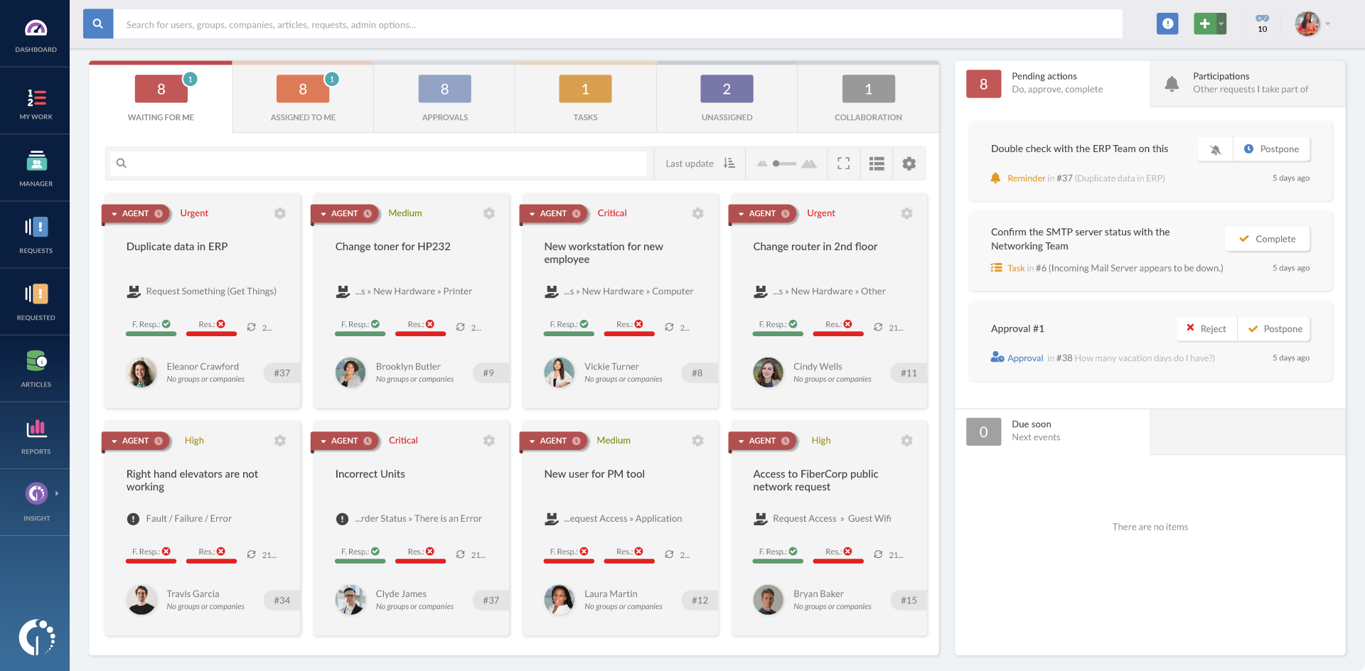 InvGate Service Desk is an all-round ITSM solution designed to address the support service needs of IT teams of all sizes and multiple locations.