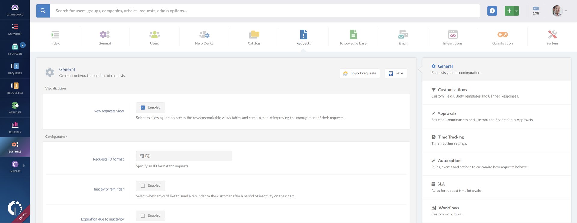 How to Customize InvGate Service Management's Request Views