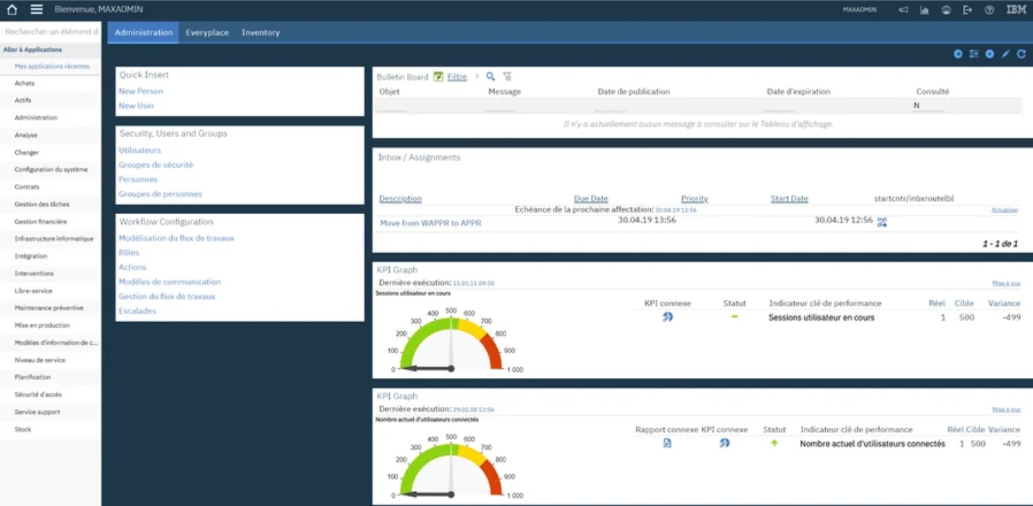 IBM Maximo - Interface.