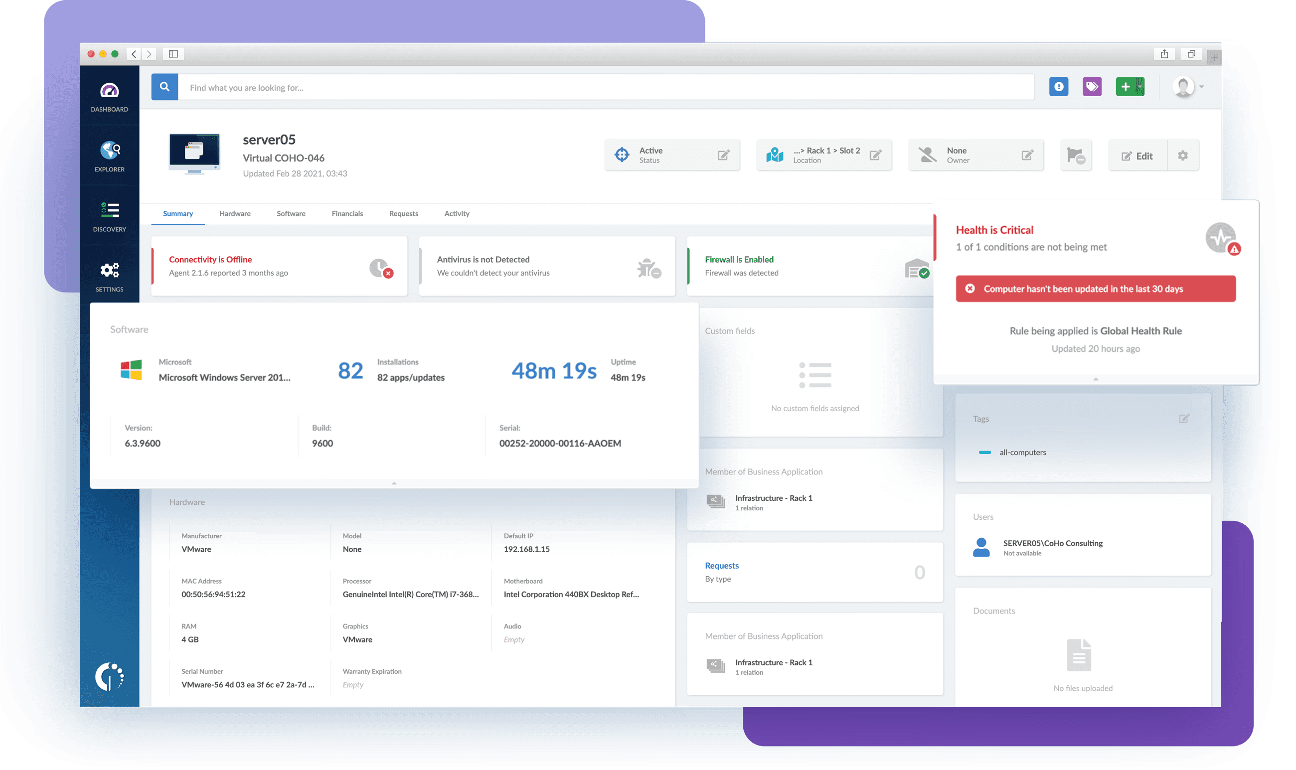 Overview of InvGate Insight dashboard.