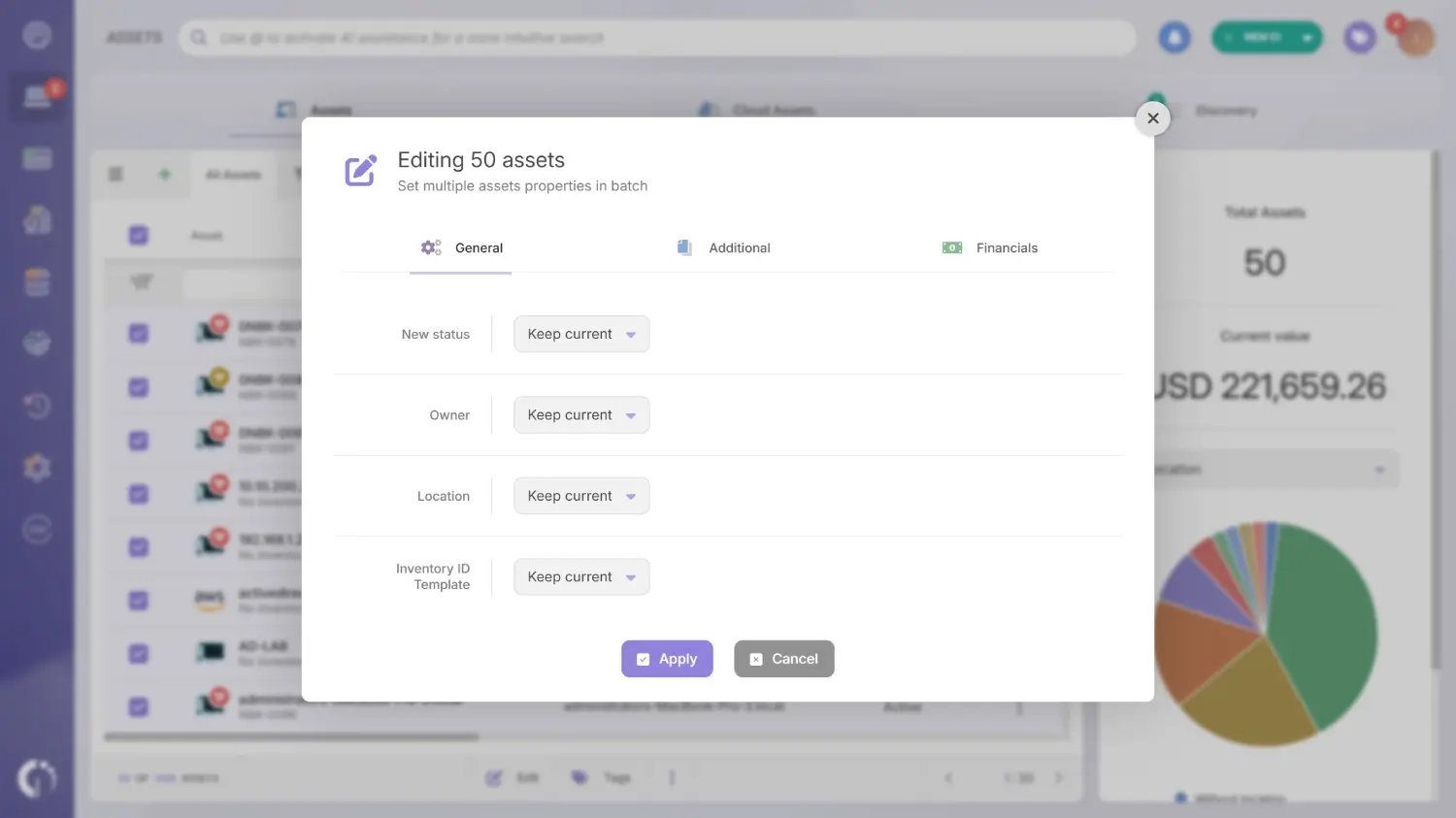 Editing locations in InvGate Asset Management. 