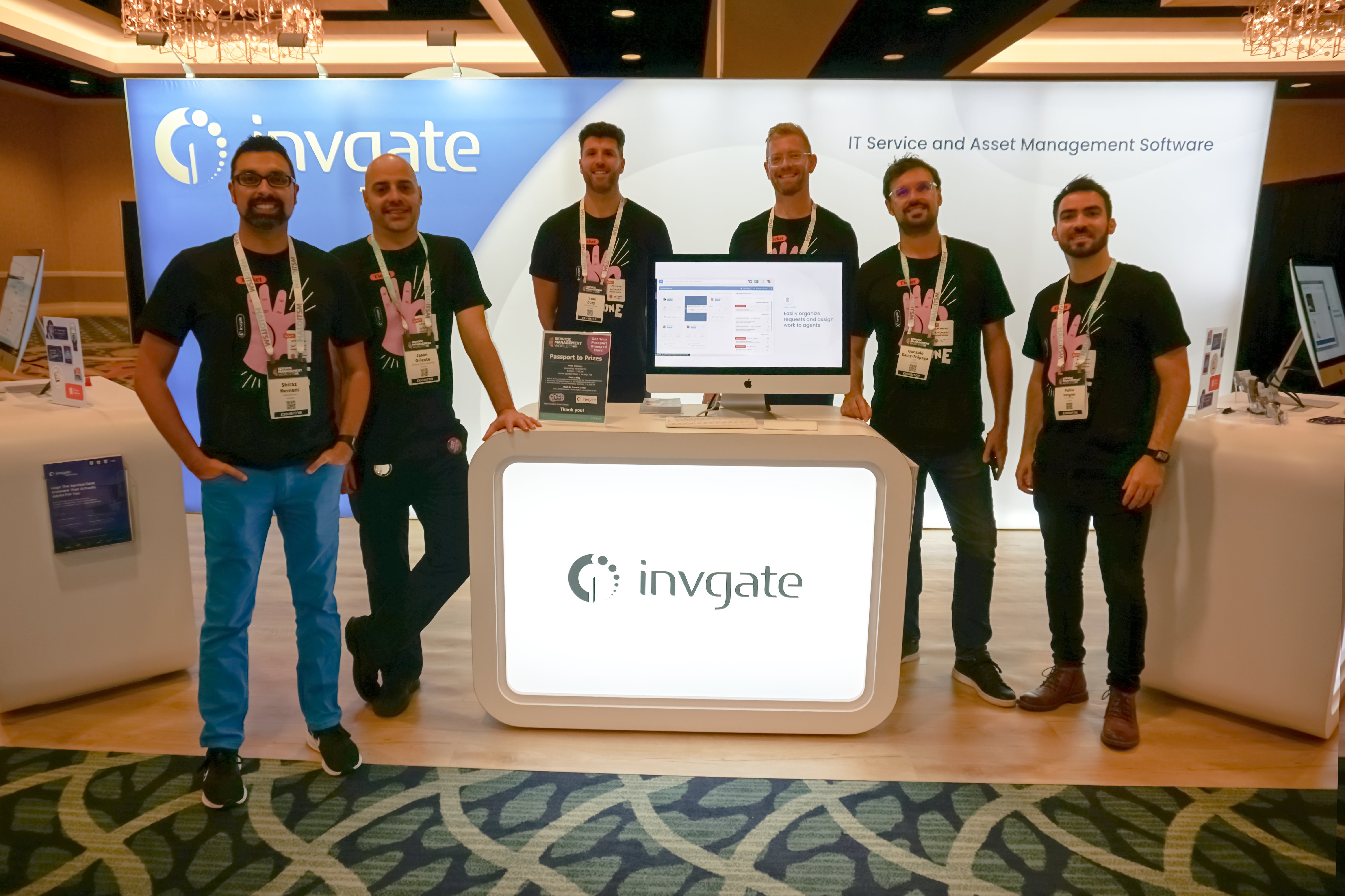 InvGate's team at Service Managament World 2022.