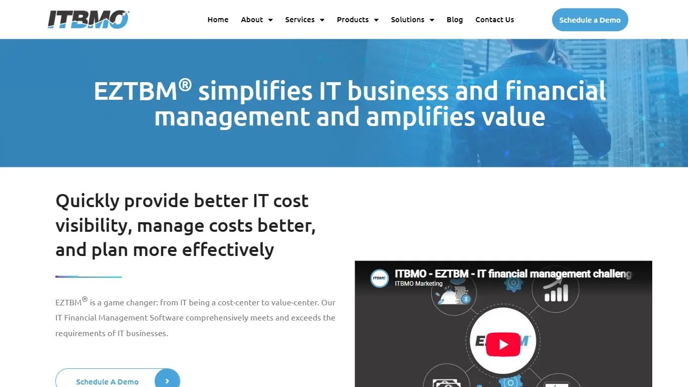 EZTBM ITFM software website.