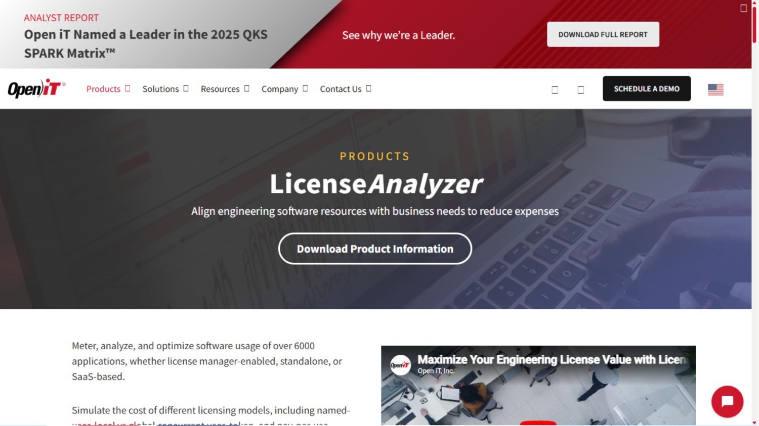 Open iT LicenseAnalyzer screeshot.