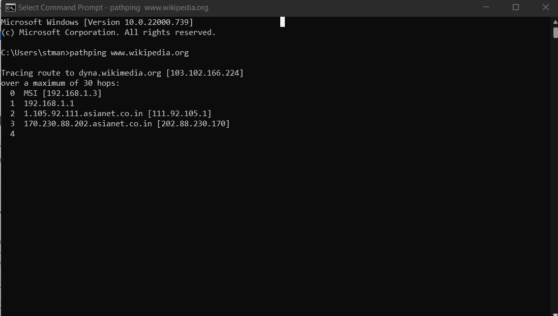 Pathping combines the functionality of tracert and ping and is used to find routers that may be causing issues in your network. 