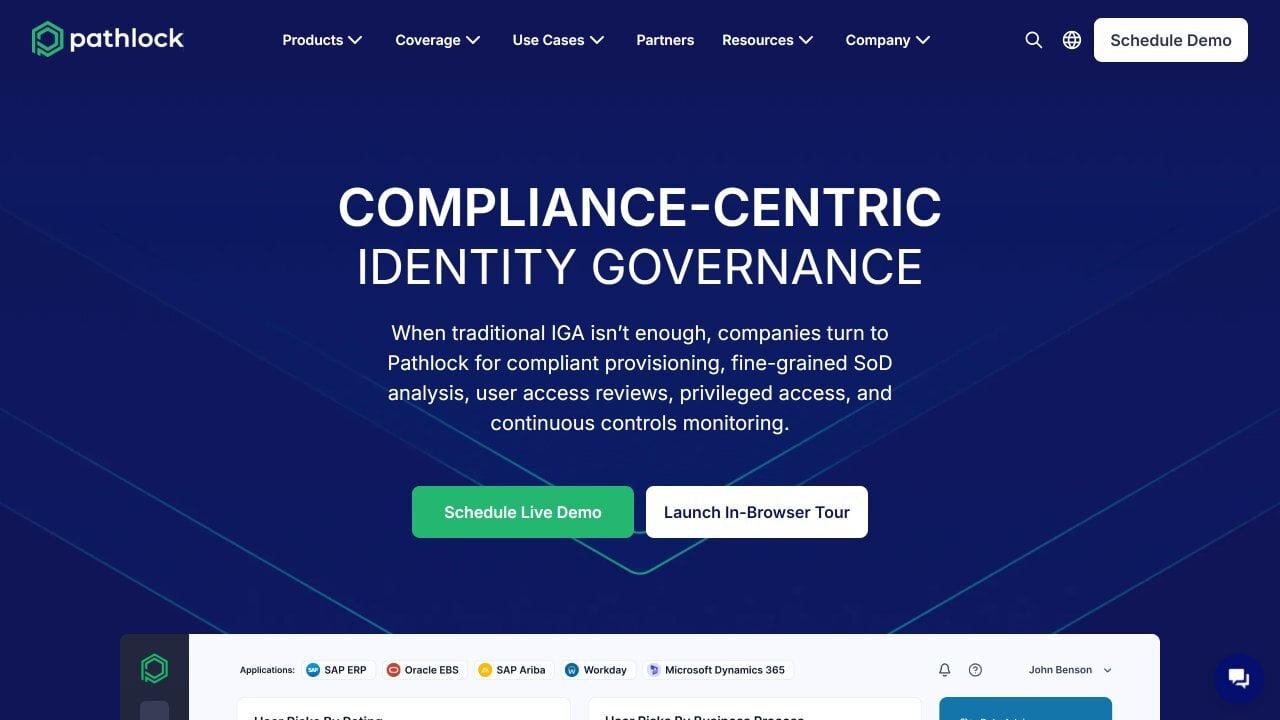 Pathlock website screenshot.