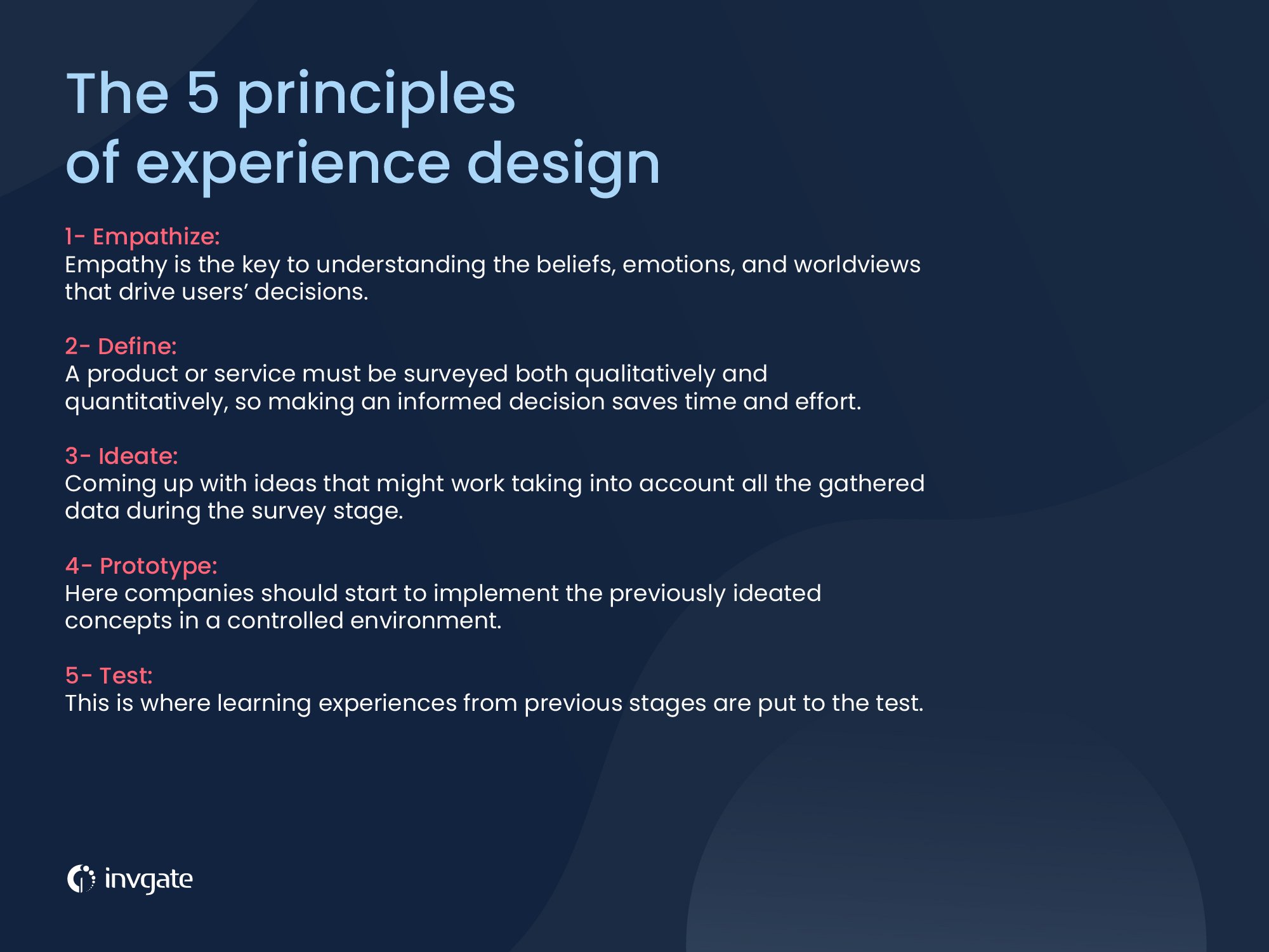 The 5 principles of experience design
