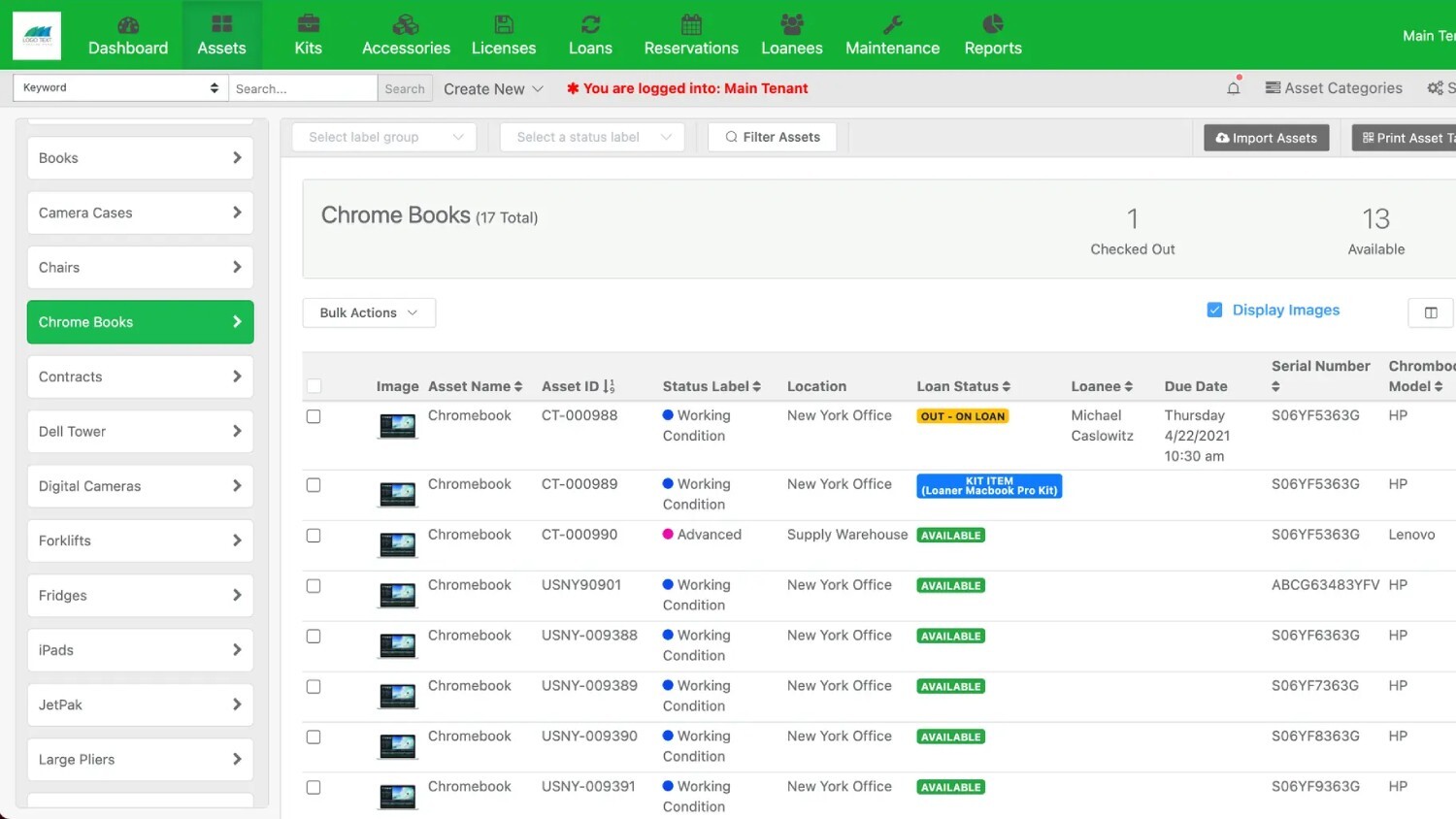 Reftab's interface.