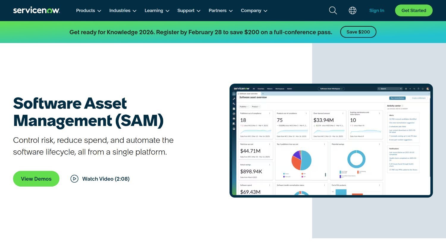 servicenow-software-asset-management