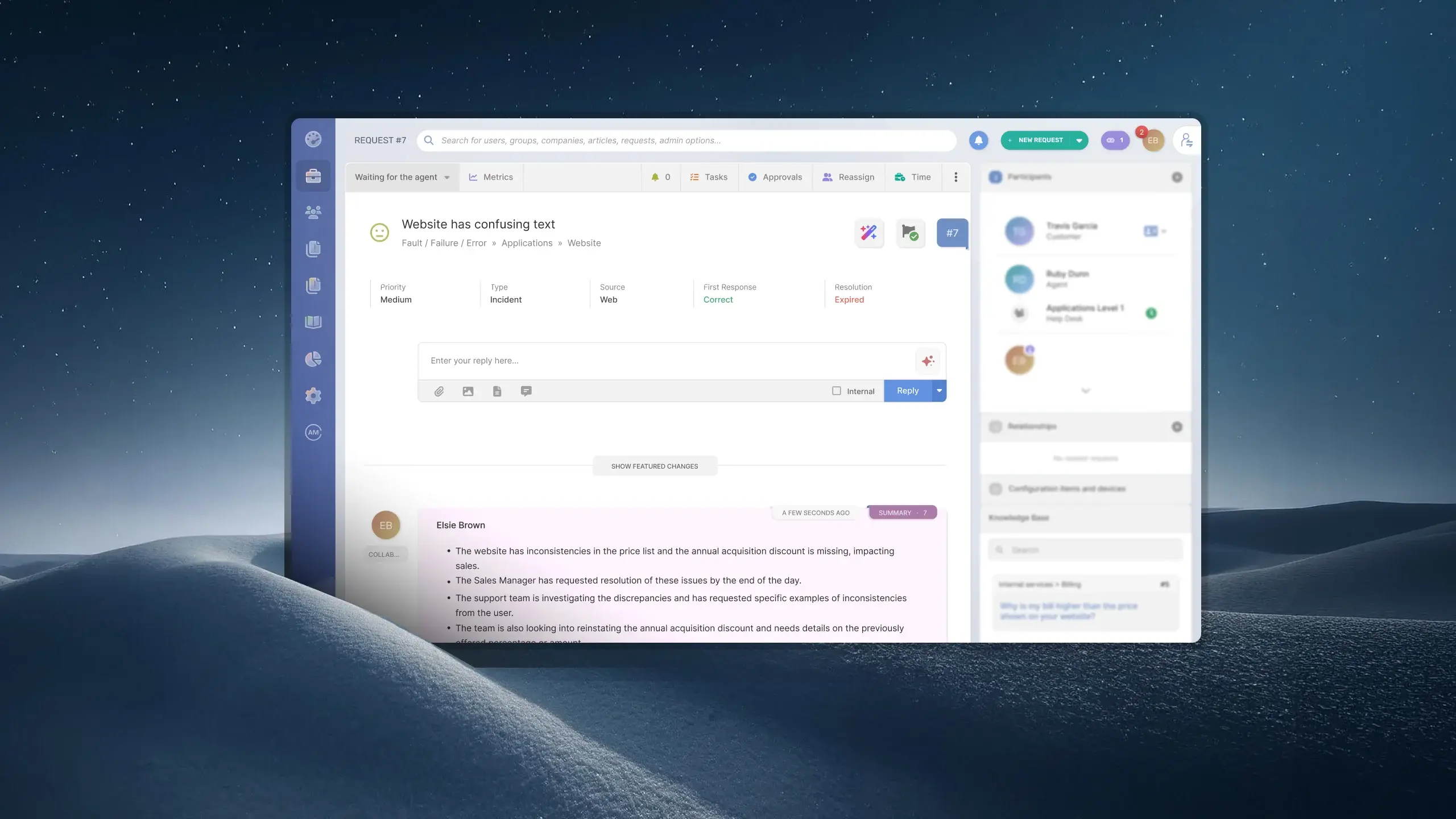Tarefas em tickets no InvGate Service Management: passo a passo
