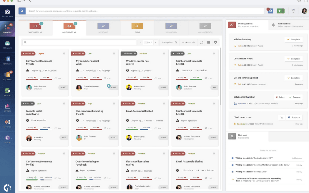 ticket management in InvGate Service Management