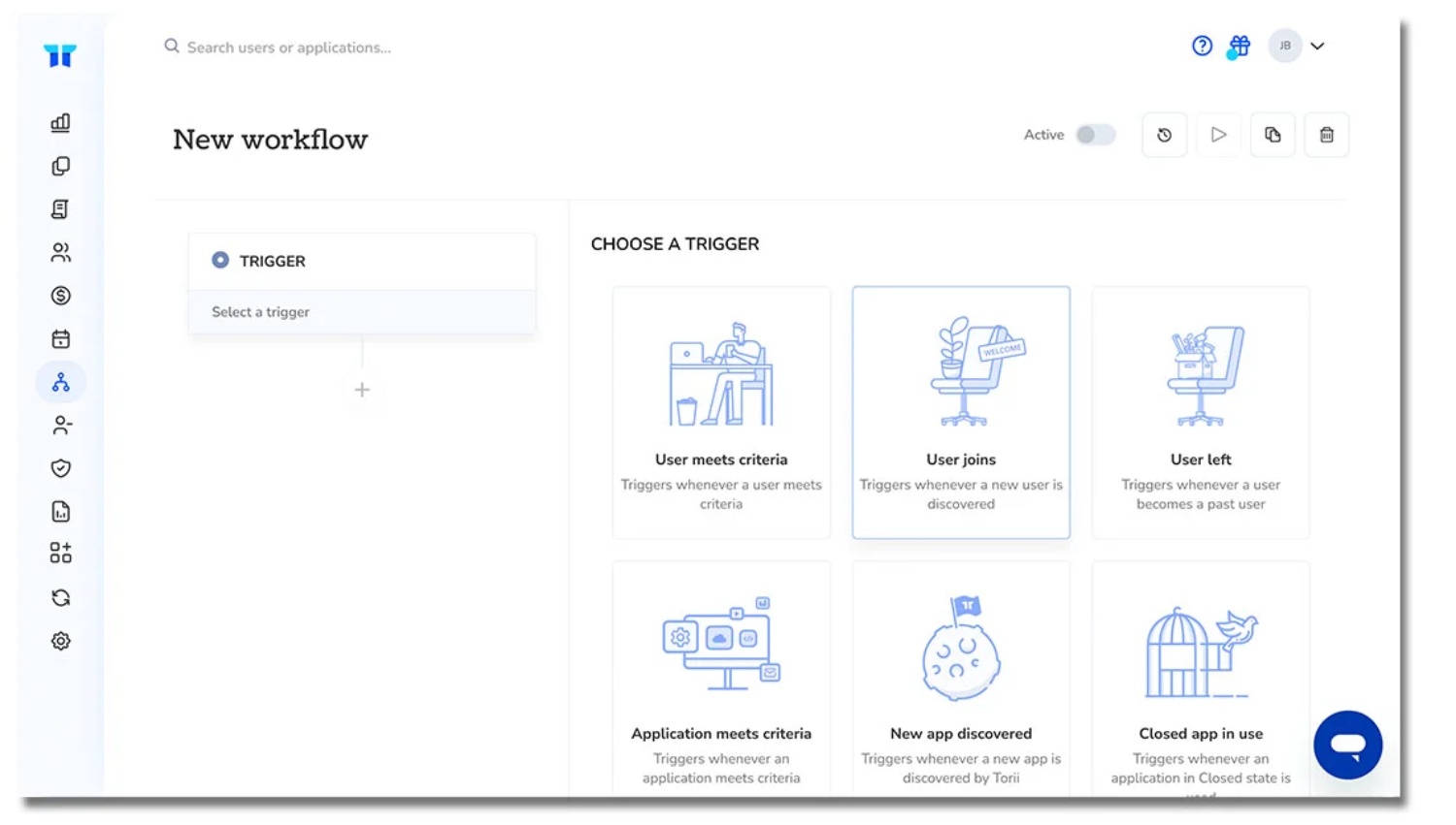 Torri's interface.