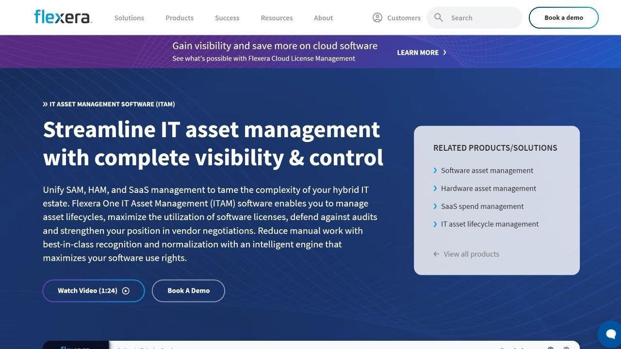 Flexera One website.