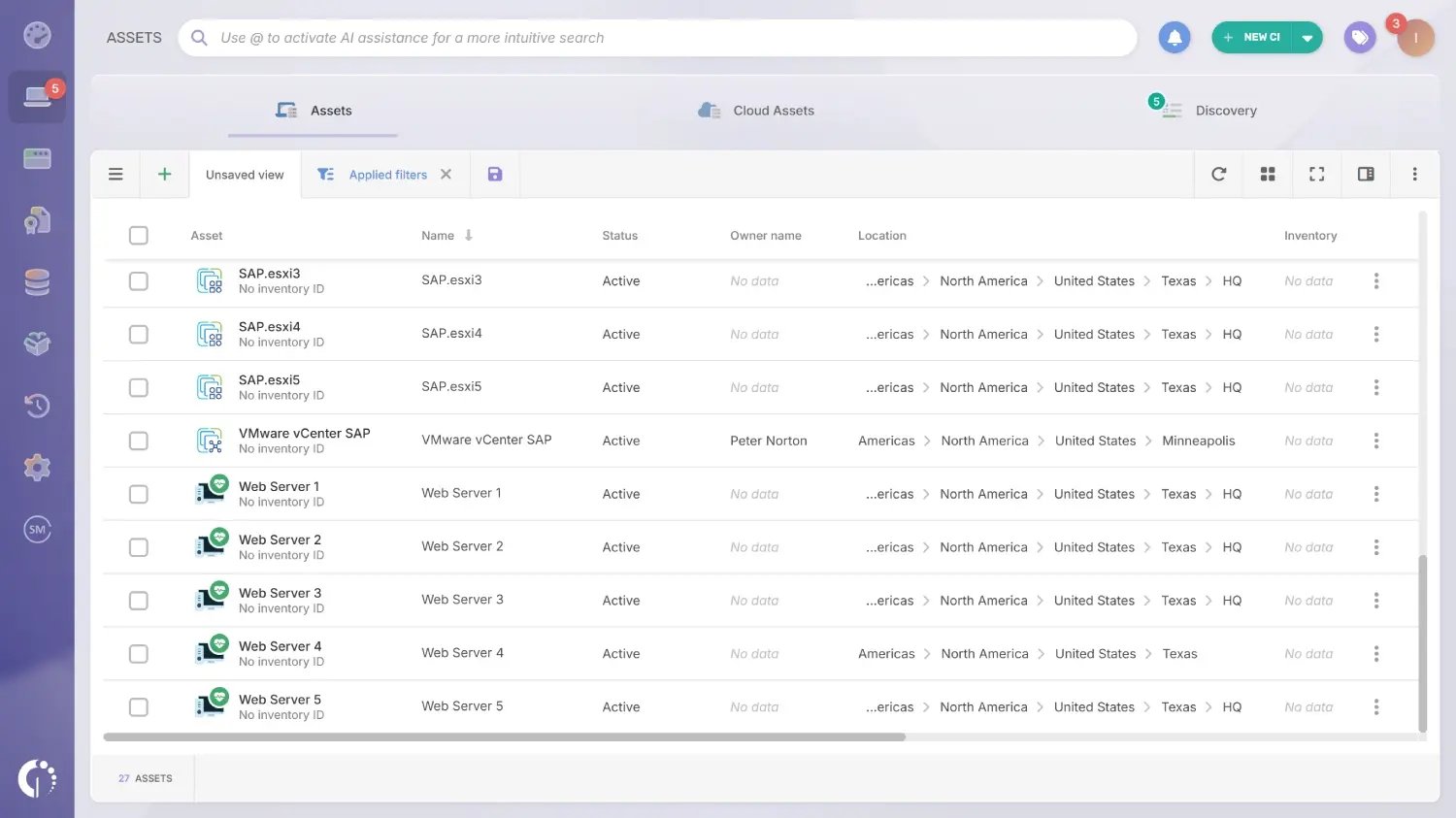 Wmware Invgate Asset Management integration. 