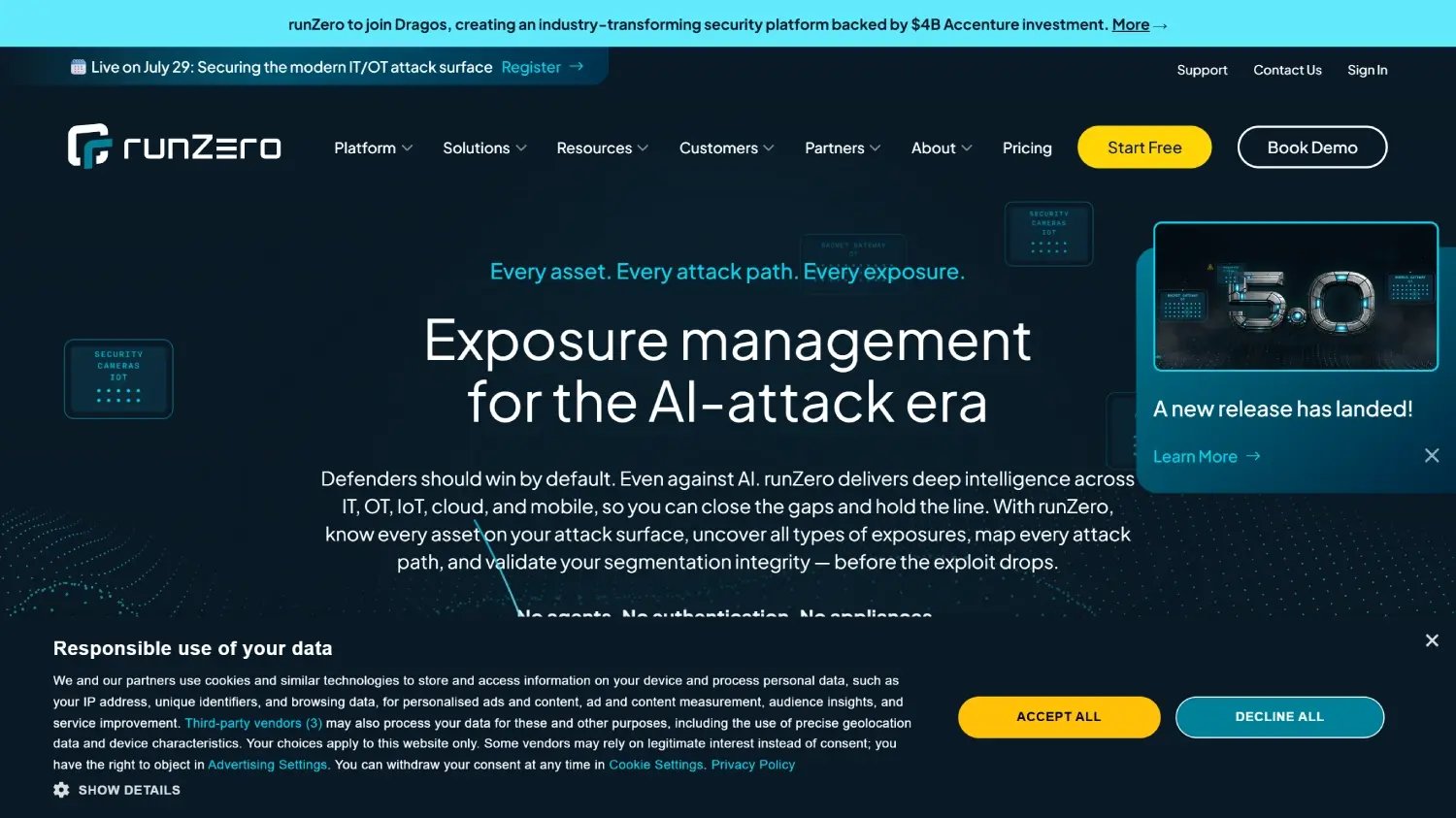 Runzero's website. 